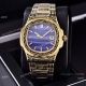 Clone Patek Philippe Nautilus Gold Tattoo Wrist Malachite Green Dial (8)_th.jpg